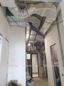 Монтаж приточной установки BreezArt 550 Lux ● канальных фанкойлов YORK YLIH 114-3 ● ЖК Береговой ● Береговой пр-д, д.3