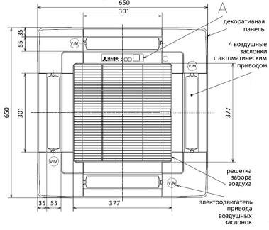 PLP-6BA (декоративная панель без ПУ) для серии PLA